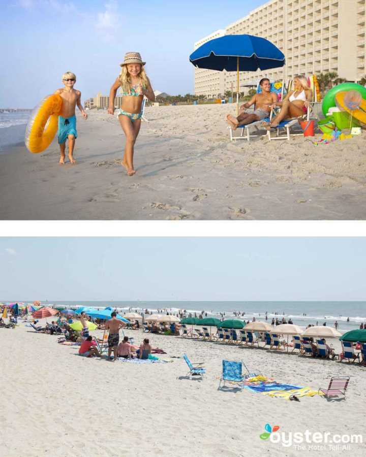 Crown Reef parece um lugar isolado para diversão familiar, mas esteja preparado para compartilhar o espaço com inúmeros outros turistas que tiveram a mesma ideia