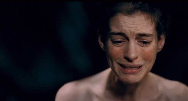 Anne Hathaway em “Os Miseráveis”