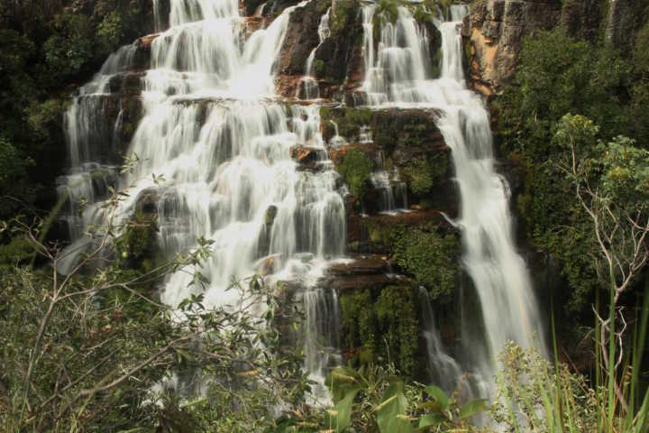 Cachoeira Almécegas I, em Alto Paraíso, na Chapada dos Veadeiros