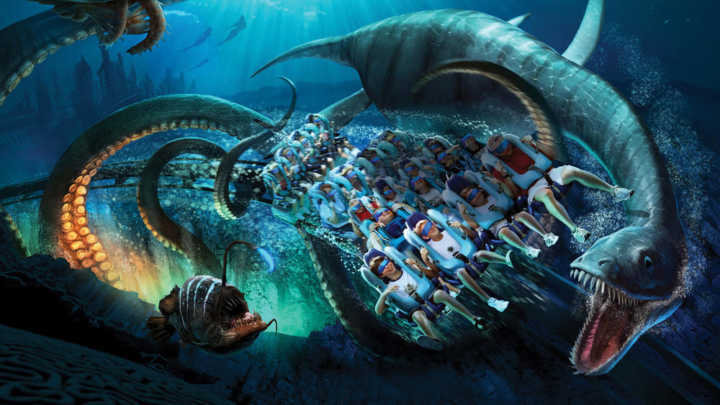 Nova Kraken Unleashed oferece experiência de imersão completa no SeaWorld, o parque mais radical de Orlando