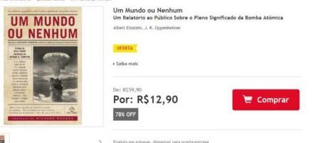 “Um Mundo Nenhum” sai de R$ 59,90 por R$ 12,90