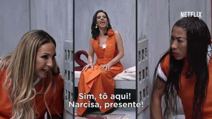 Narcisa, Valeska e Inês debatem sobre a vida em Litchfield em trailer de “Orange is the New Black”.