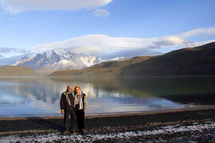 Às margens do Lago Nordenskjold