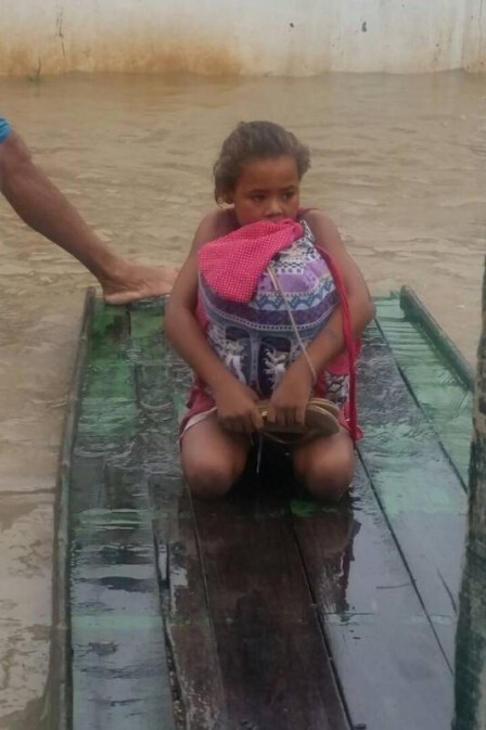 A foto da menina pernambucana causou comoção na internet