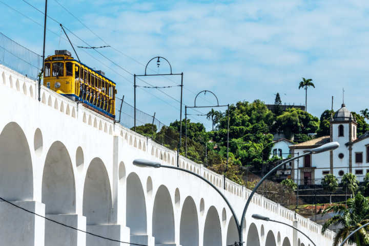 Os Arcos da Lapa, um dos cartões-postais do Rio de Janeiro