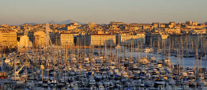 Vista panorâmica do Vieux-Port