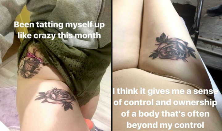 Lena Dunham mostrou suas novas tatuagens no Instagram