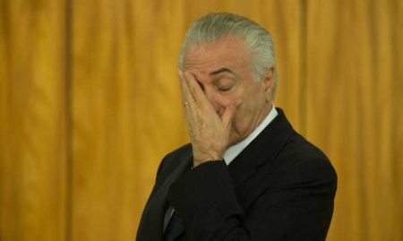 O presidente Michel Temer, que entregou sua defesa à Câmara