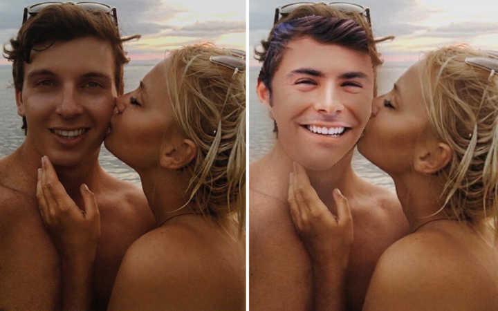 Mulher troca foto de namorado por rosto de Zac Efron