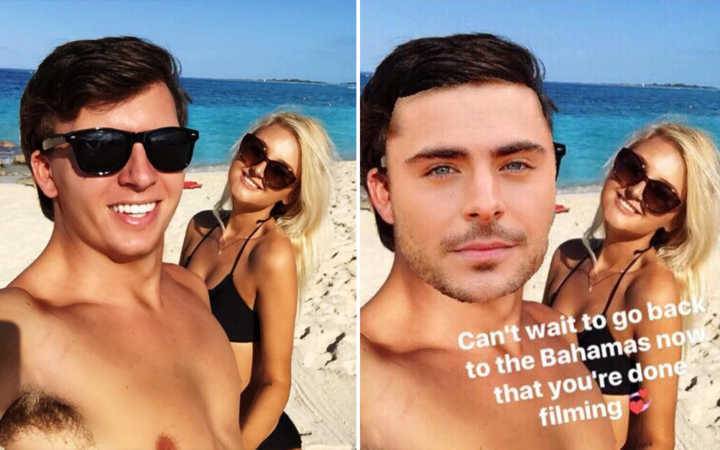 Mulher troca foto de namorado por rosto de Zac Efron