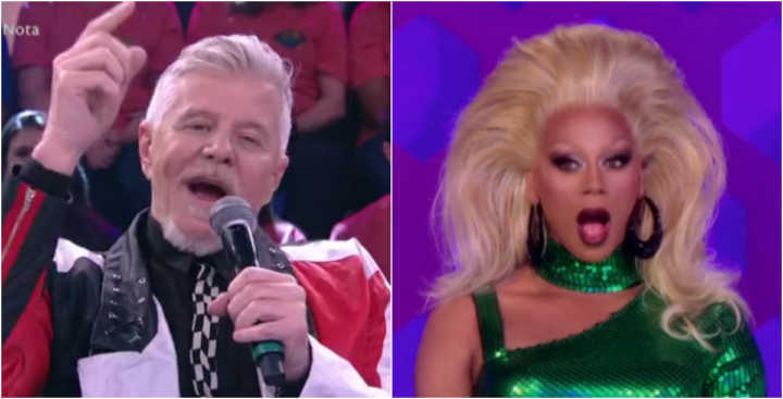 Miguel Falabella cita RuPaul no Faustão e fãs vão à loucura