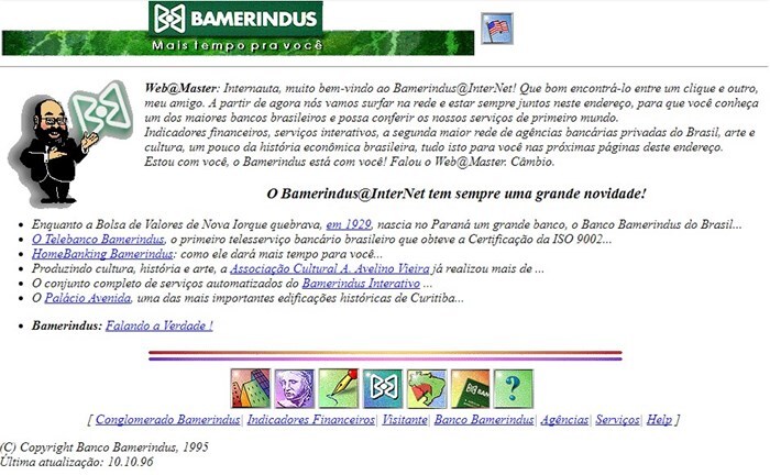 Site do antigo banco Bamerindus