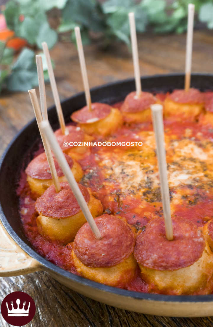 Bolinhas de pizza ficam irresistíveis