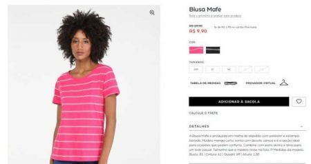 Blusa Mafe sai por R$ 9,90