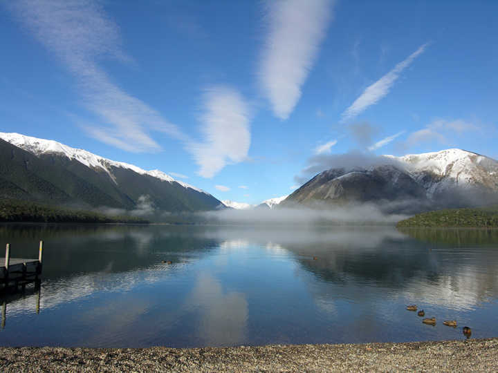 Vista panorâmica do Lake Rotoiti