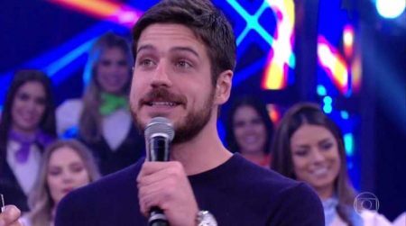 Marcos Pigossi participou do quadro ‘Raio-X’, no Domingão do Faustão