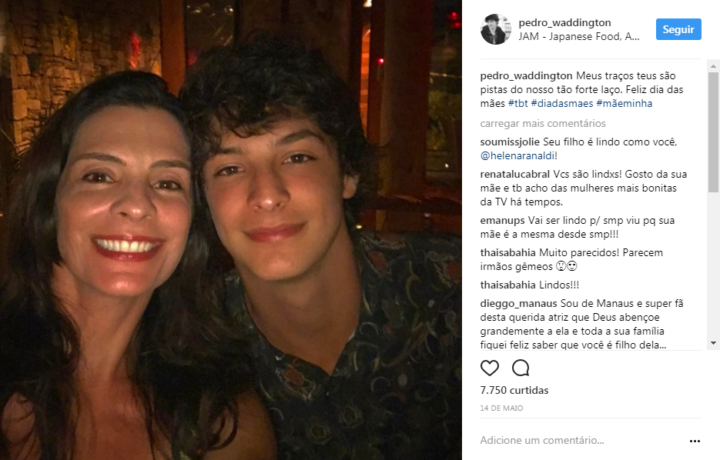 Helena Ranaldi posa com o filho, Pedro, e fãs comentam semelhança