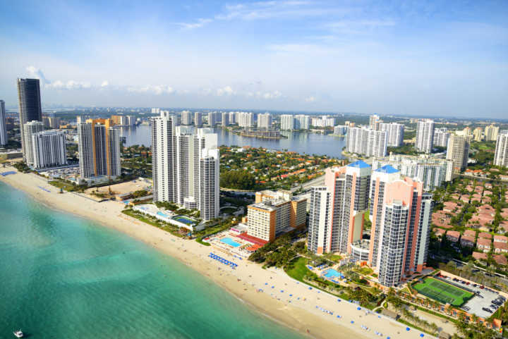 Vista panorâmica de Miami
