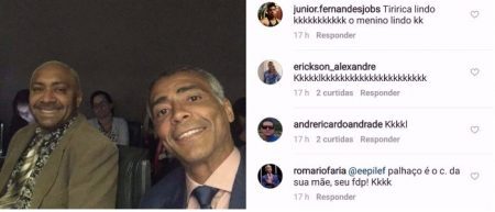 O senador Romário deixou o decoro de lado em um comentário no Instagram