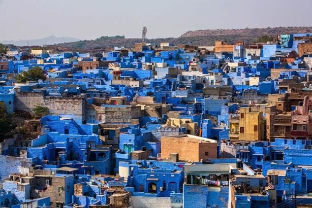 Jodhpur é conhecida como a Cidade do Sol ou a Cidade Azul