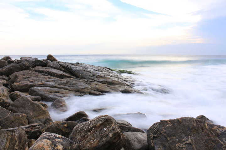 Vista da praia de Ponta Negra, em Maricá