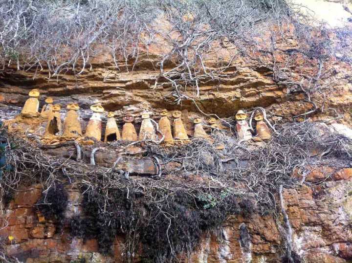 Túmulos de pedra da realeza dos chachapoyas, descobertos em 1984 pelo arqueólogo Federico Kauffmann