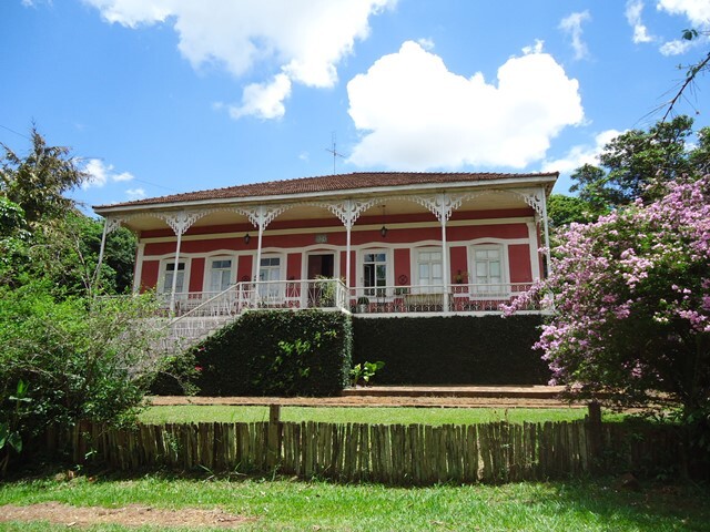 Fachada da casa sede da Fazenda Mandaguahy