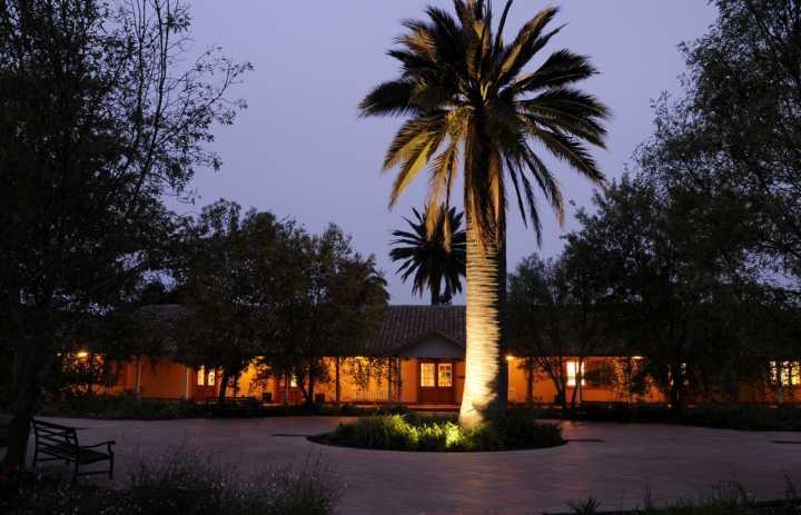 Fachada do hotel boutique La Casona, na vinícola Matetic