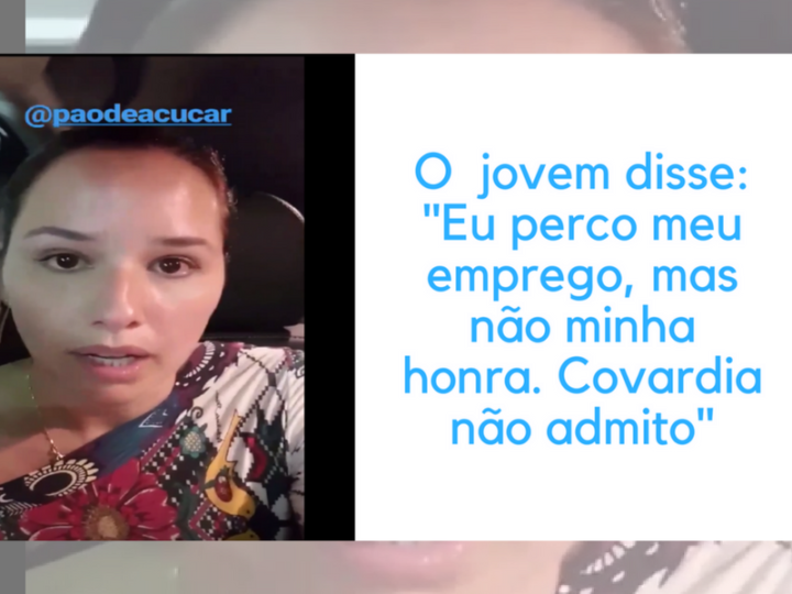 A blogueira Mariana Belém, em seu perfil em rede social