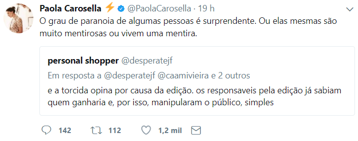 Paola Carosella responde seguidores