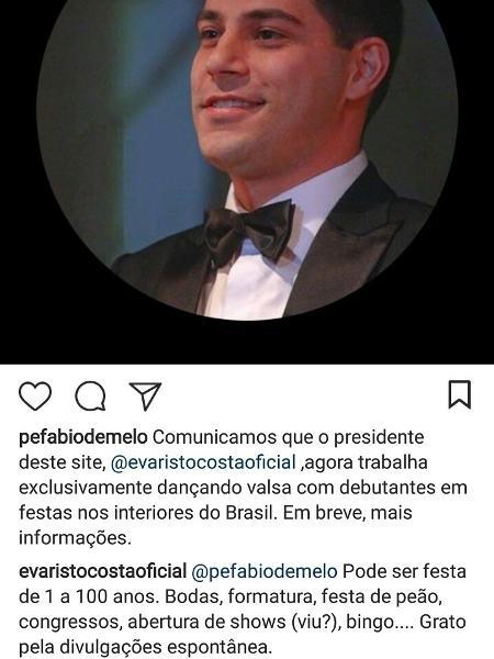 Diálogo engraçado entre Padre Fábio de Melo e Evaristo Costa no Instagram