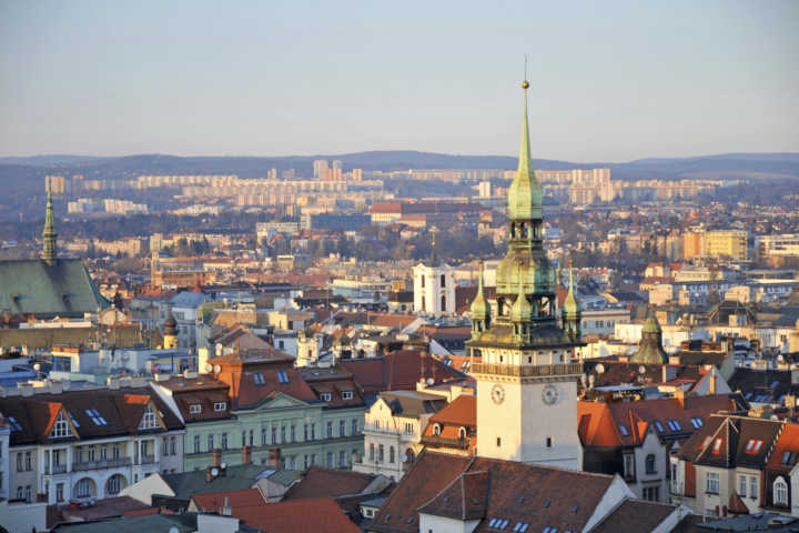 Vista da cidade de Brno