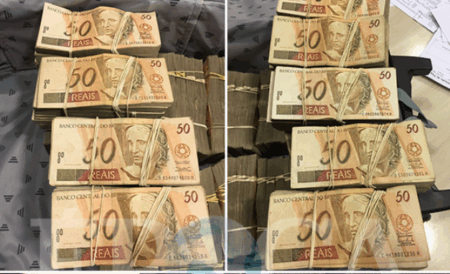 Uma das fotos exclusivas da Revista Época que mostra as malas de dinheiro da JBS