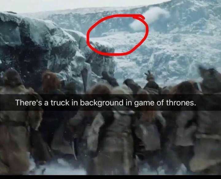 A imagem do caminhão ao fundo da cena de “Além da Muralha” chocou muitos fãs
