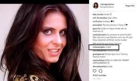 Até Ivete Sangalo comentou sobre a beleza de Gretchen aos 18 anos