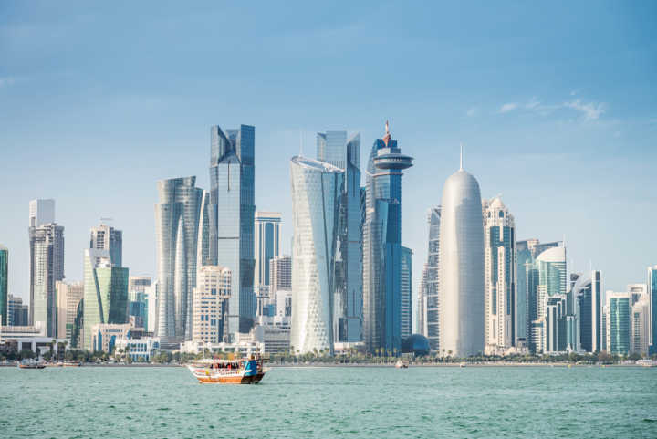 Vista da cidade de Doha, capital do Catar