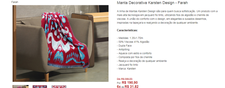 Manta está pela metade do preço na Zelo