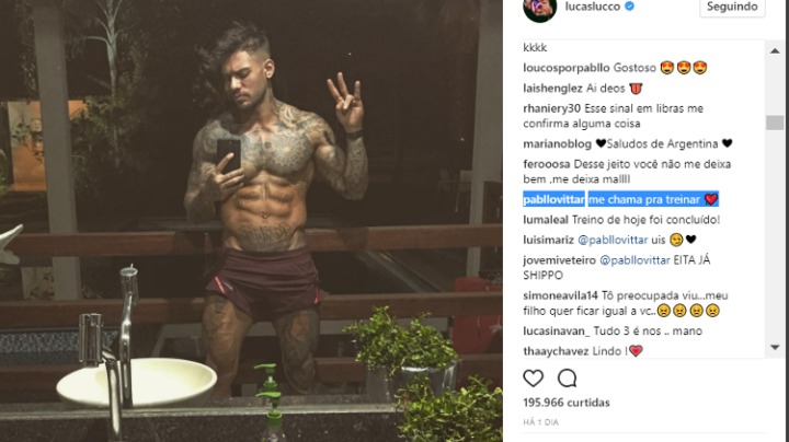 Pabllo Vittar chama Lucas Lucco para treinar e cantor responde