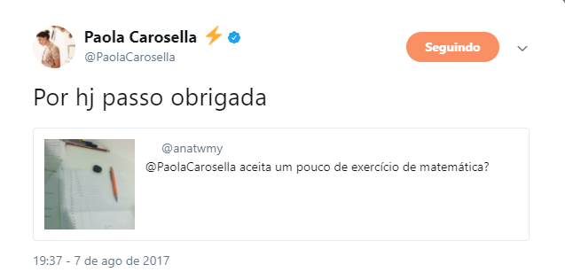 Paola Carosella responde seguidores pelo Twitter