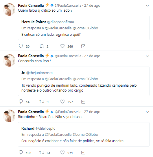 Paola Carosella rebate críticas de internautas