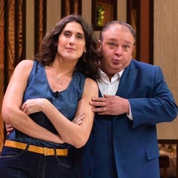Paola Carosella e Erick Jacquin, aqui sem peruca