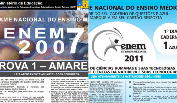 Inep disponibiliza provas antigas do Enem