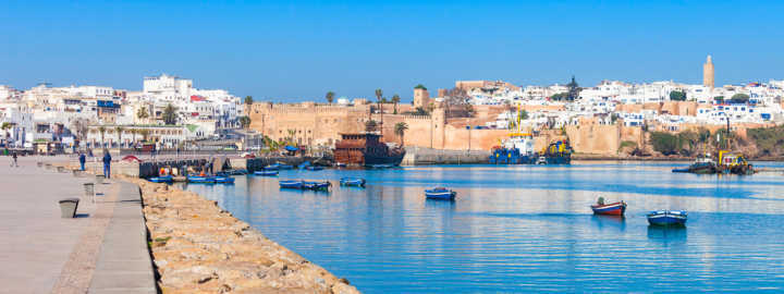 Vista da cidade de Rabat, capital do Marrocos