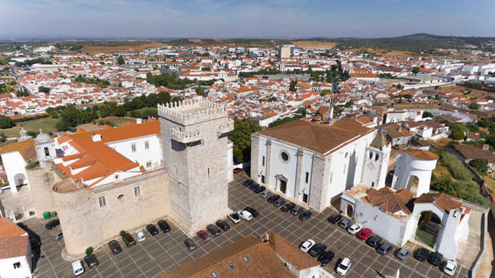 Vista do castelo de Estremoz