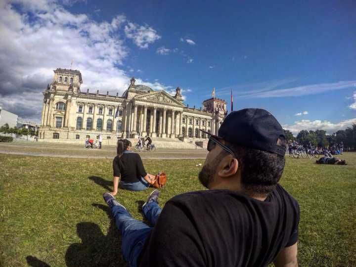 Praça da República em Berlim, Alemanha