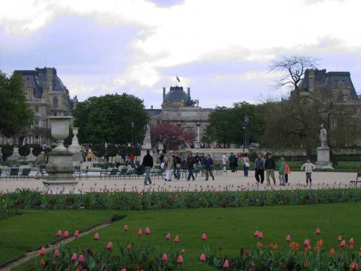 Vista do Jardin de Tuileries