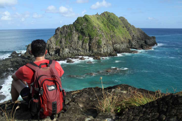 Trilha Costa Esmeralda, no Mar de Dentro, em Fernando de Noronha