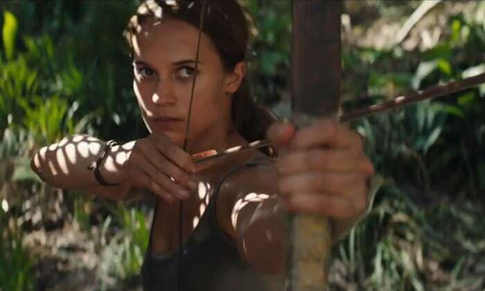Alicia Vikander como Lara Croft em “Tomb Raider” (2018)
