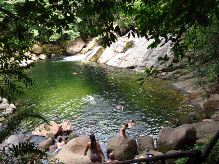 Cachoeira do Paraíso, na Reserva ecológica Jureia-Itatins