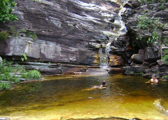 Vista da cachoeira do Abismo